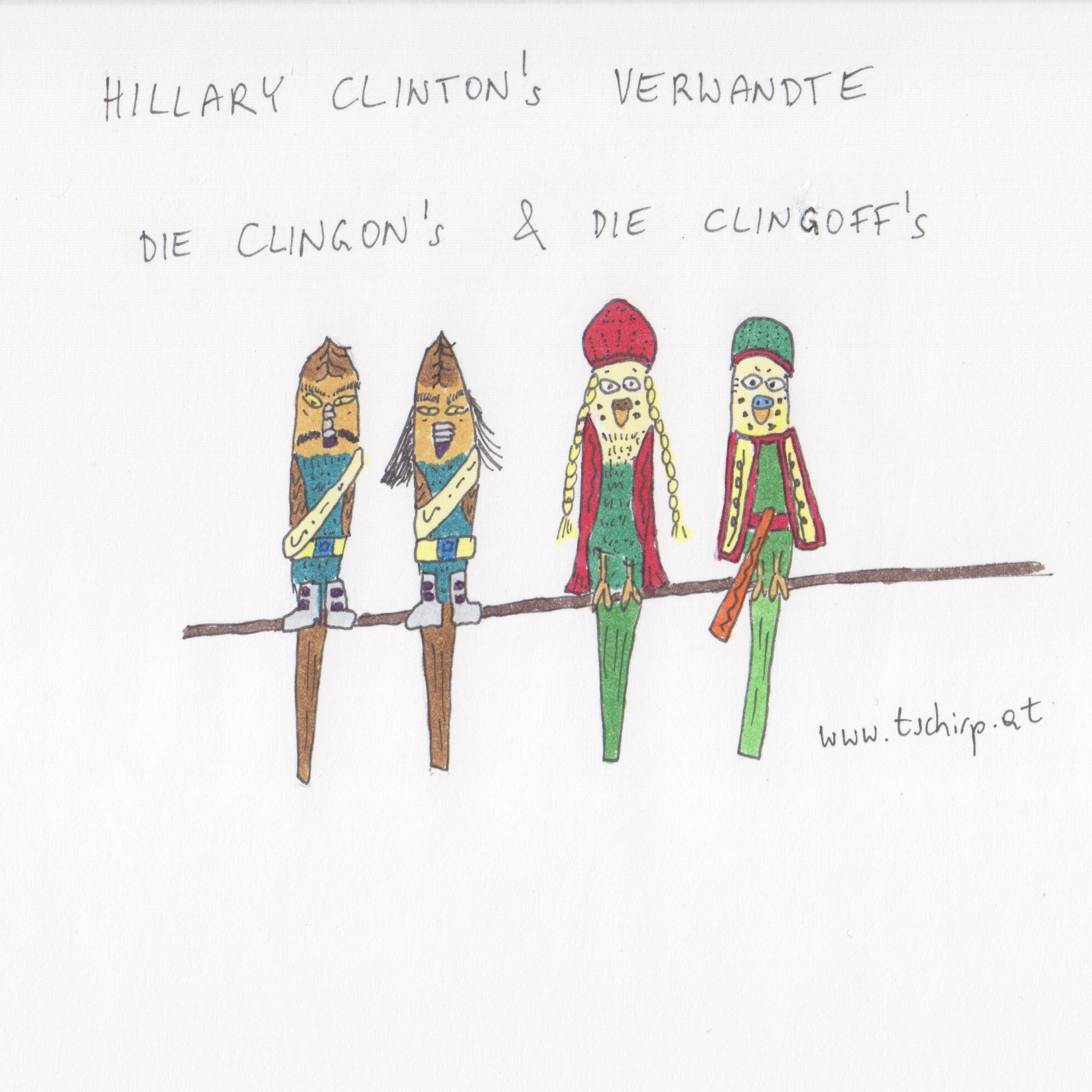 Clinton, Hillary, USWahl, Wellensittich