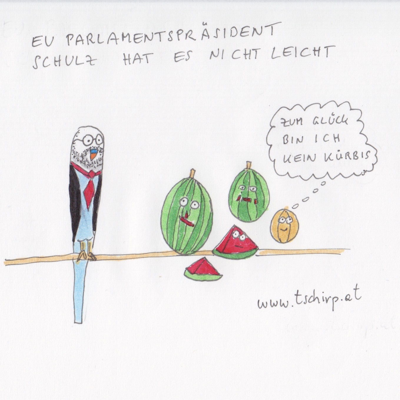 Schulz, Wallonen, CETA, Wellensittich